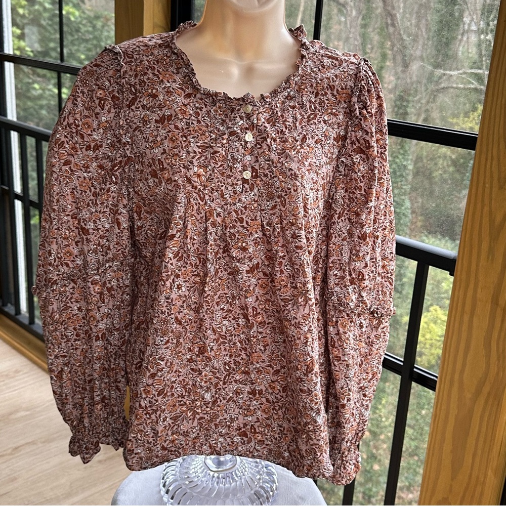 Universal Thread Ruffled Prairie Cottage Pleated … - image 4